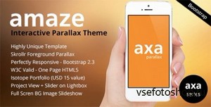 ThemeForest - AMAZE - Interactive Parallax - Responsive HTML5 - RIP