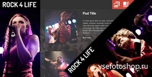 ThemeForest - Rock4Life- Responsive Template for Bands/Musicians - RIP