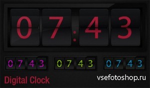 Digital Clock - PSD Source
