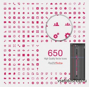 650 High Quality Vector Icons