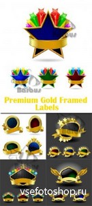 Premium Gold Framed Labels /    - 