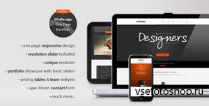 ThemeForest - WeDesign - One Page Responsive Portfolio