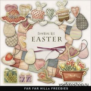Scrap-kit - Vintage Easter Illustrations 2013 Part 2