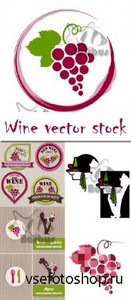 Wine vector stock /  