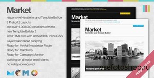 ThemeForest - Market - Responsive Newsletter with Template Builder