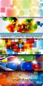 Яркие, красочные фоны в векторе / Colorful backgrounds in vector