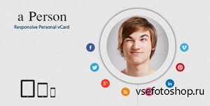 ThemeForest - a-person , Responsive Personal vCard - RIP