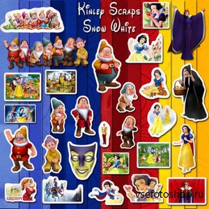 Scrap Set - Snow White PNG and JPG Files