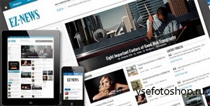ThemeForest - EZ-News HTML5 Template - RIP