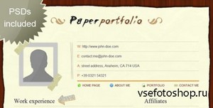 ThemeForest - Paper portfolio - HTML/CSS template