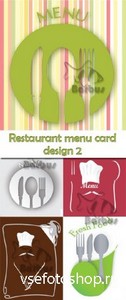 Restaurant menu card design 2 /    