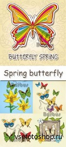 Spring butterfly / Весенние бабочки - vector stock