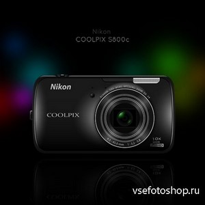 PSD Source - Nikon COOLPIX S800c
