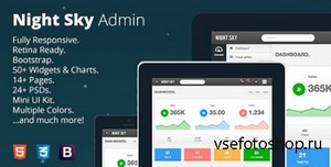 ThemeForest - Night Sky - Ultimate Responsive Bootstrap Admin - RIP