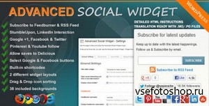 CodeCanyon - Advanced Social Widget v2.3.2  - WordPress Plugin