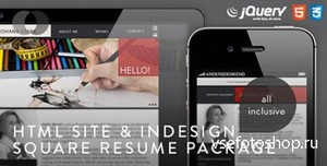 ThemeForest - HTML Site - Square Resume Package - RIP