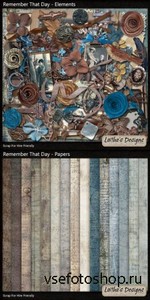 Scrap Set - Remember That Day PNG and JPG Files