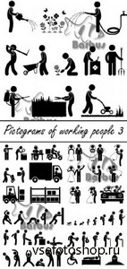 Pictograms of working people 3 /    3