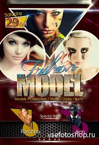 PSD Source - Fashion Model Flyer