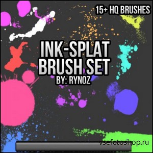 ABR Brushes Set For Adobe Photoshop - Splatter