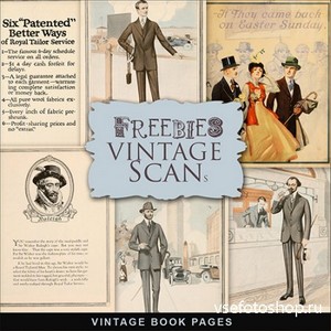 Scrap-kit - Old Vintage Book Pages