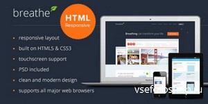 ThemeForest - Breathe Responisive HTML Template - RIP