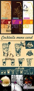 Cocktails Menu Card Design /  