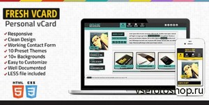 Themeforest - Fresh vCard - Responsive Personal vCard - RIP