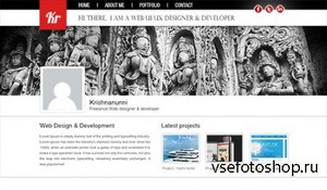 PSD Web Template - Web Designer Portfolio