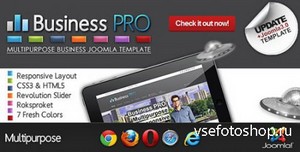 ThemeForest - Business Pro - Clean Responsive Joomla Template - FULL