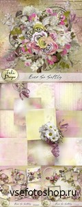 Scrap Set - Ever So Softly PNG and JPG Files