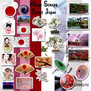 Scrap Set - Japan PNG and JPG Files