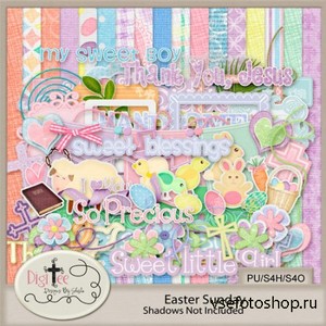 Scrap Set - Easter Sunday PNG and JPG Files