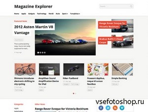 WPZoom - Magazine Explorer v1.1 - Theme for WordPress