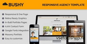 ThemeForest - Bushy - Responsive, One Page Agency Template - RIP