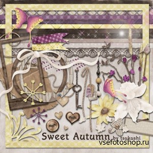 Scrap Set - Sweet Autumn PNG and JPG Files