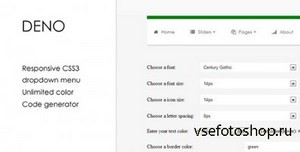 CodeCanyon - Deno - CSS3 Customize Responsive Dropdown Menu