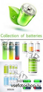 Collection of batteries /   - Vector stock
