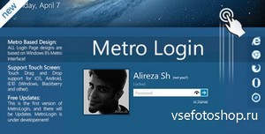 CodeCanyon - Metro Login Form