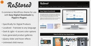 ThemeForest - Restored v1.3 - WP Ecommerce for Easy Digital Downloads