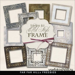 Scrap-kit - Old Style Cluster Frames 2013 - 1