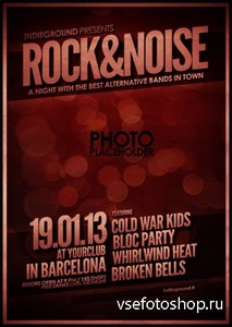 PSD Source - Rock Gig Poster