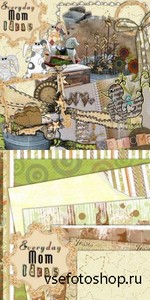 Scrap Set - Cozy cottage PNG and JPG Files