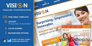 ThemeForest - Vision - Corporate + Ecommerce Email Template