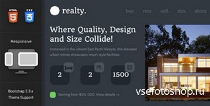 ThemeForest - Realty - Responsive Real Estate Theme - RIP