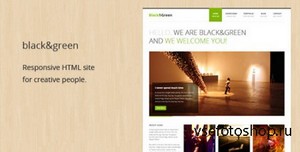 ThemeForest - Black&Green - Responsive HTML site - RIP