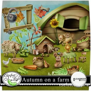 Scrap Set - Autumn on a farm