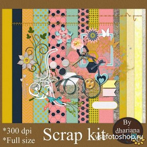 Scrap Set - Spring has Arrived PNG and JPG Files