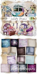 Scrap Set - Lullaby Dreams PNG and JPG Files