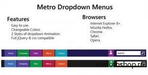 CodeCanyon - Metro Style Dropdown Menus - RIP